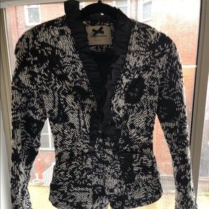 SOLD Black and White Blumarine Blazer